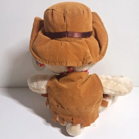 Wishpets Amigo Cowboy Teddy Bear Plush 2003 Fringed Hat & Vest W/Tags Vintage - Picture 5 of 7